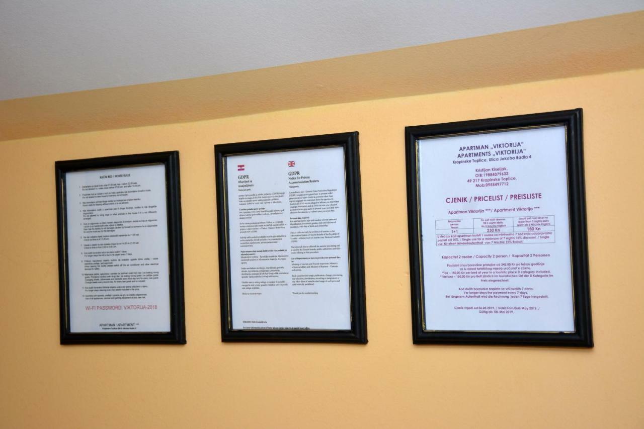 Apartman Viktorija Krapinske Toplice Dış mekan fotoğraf
